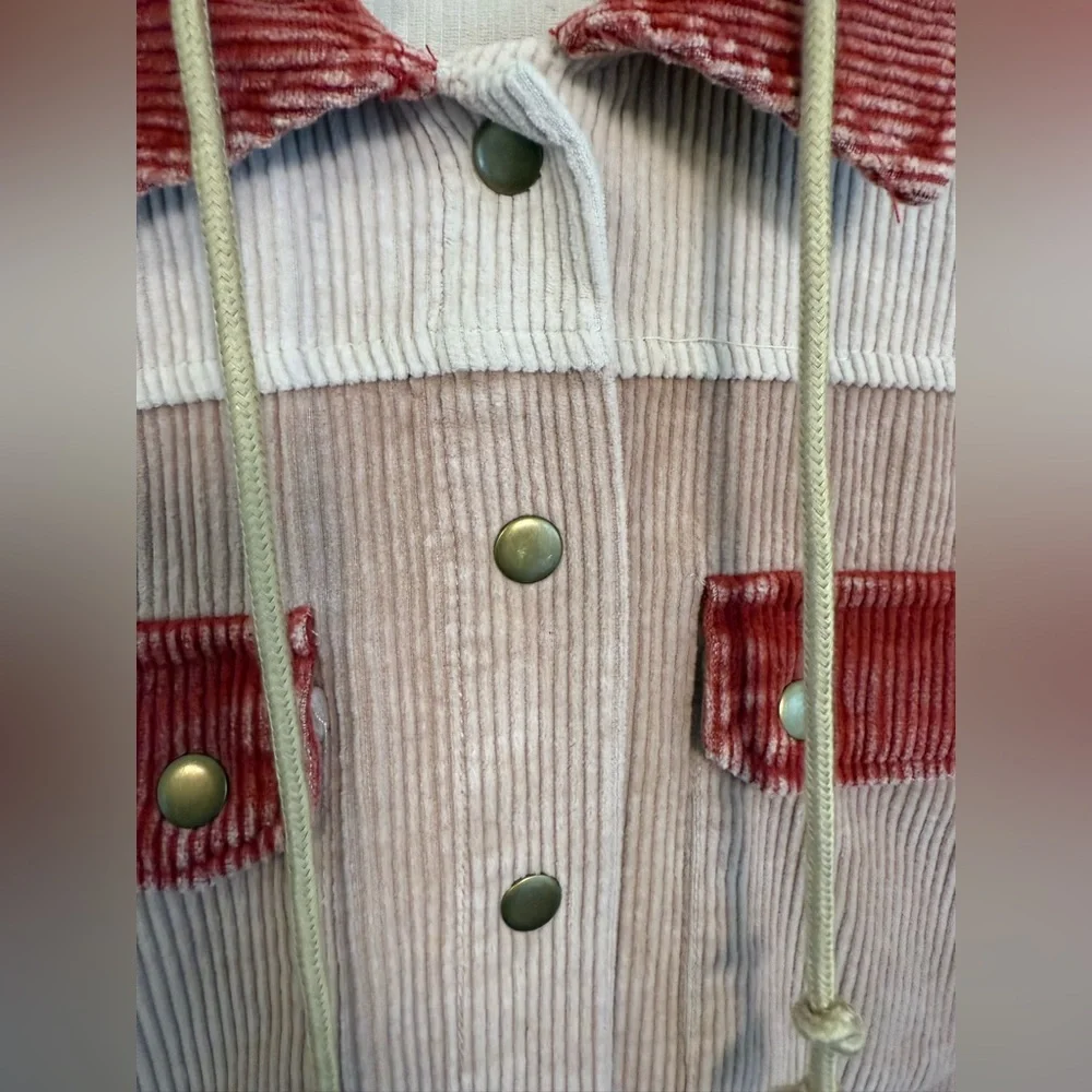 Dokotoo Corduroy Hooded Shacket *EXCELLENT USED CONDITION* - Picture 5 of 12